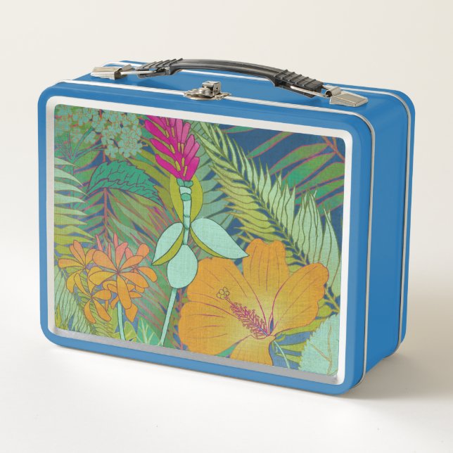 Tropical Tapestry II Metal Lunch Box (Front)