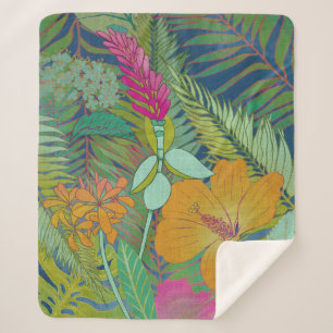 Tropical Tapestry II Sherpa Blanket