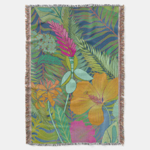 Tropical Tapestry II Throw Blanket