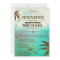 Tropical Teal Scenic Beach Wedding Invitations