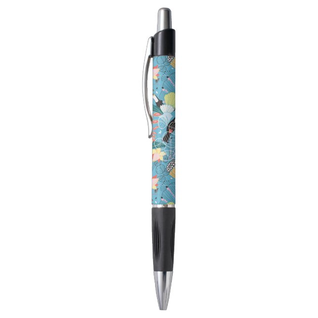 Tropical Texture With Toucans and Hummingbirds Pen (Top (Vertical))