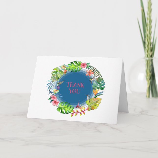 Tropical Thank You card (Front)