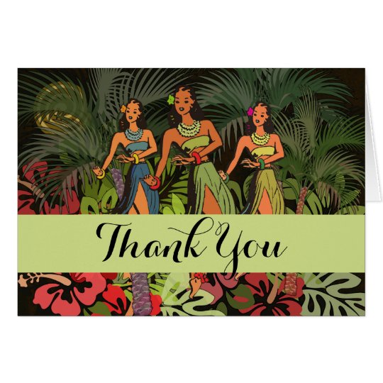 Tropical Thank You Hawaii Custom Template Artwork