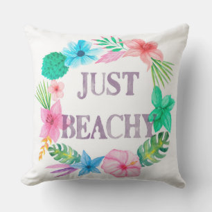 Tropical Theme Pillow for Beach House Florida Home
