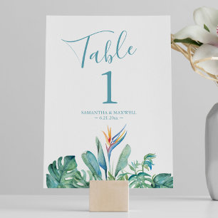Tropical Theme Wedding Decoration Invitation