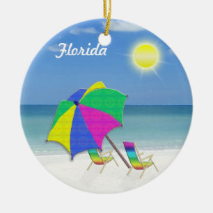 Tropical Themed Christmas Ornaments from Florida
