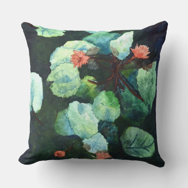 Tropical Throw Pillow (Front)