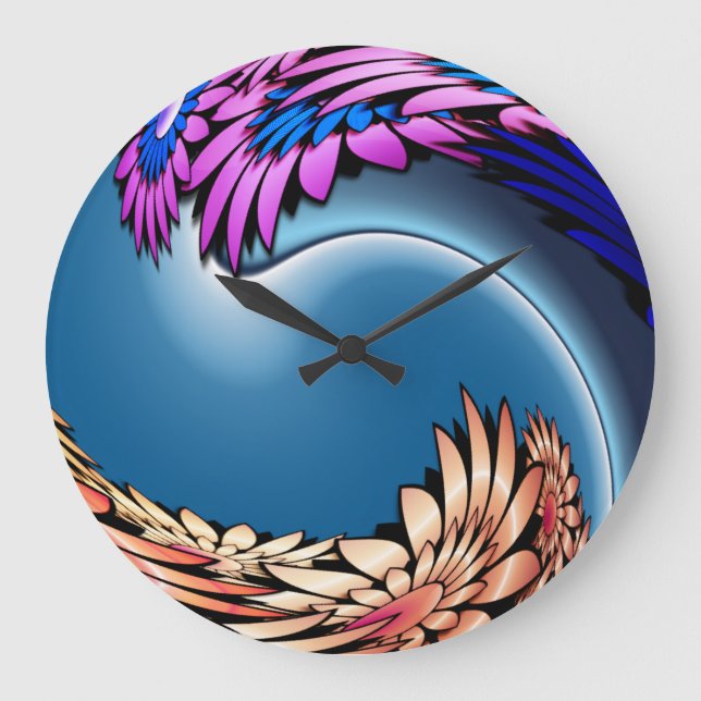 Tropical Tidal Wave Large Clock (Front)
