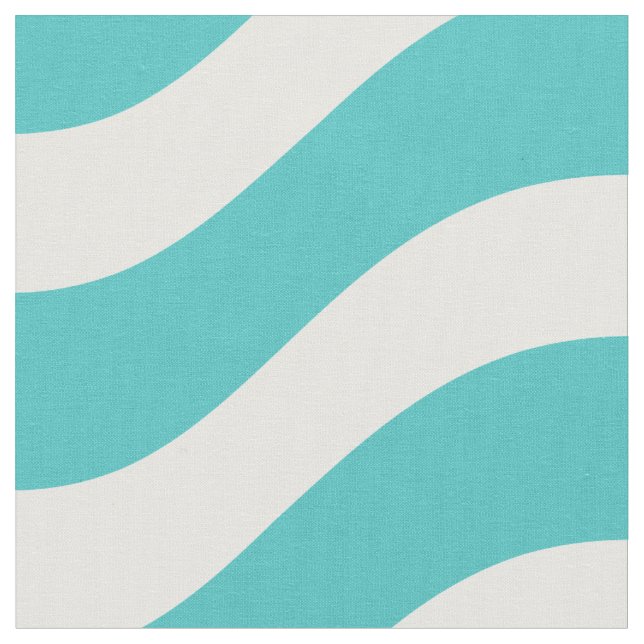 Tropical Tide Nautical Wave Pattern Fabric (Close Up)