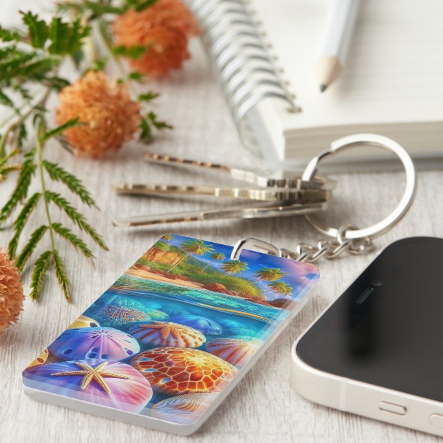 Tropical Tide Treasures Keychain (Front Right)