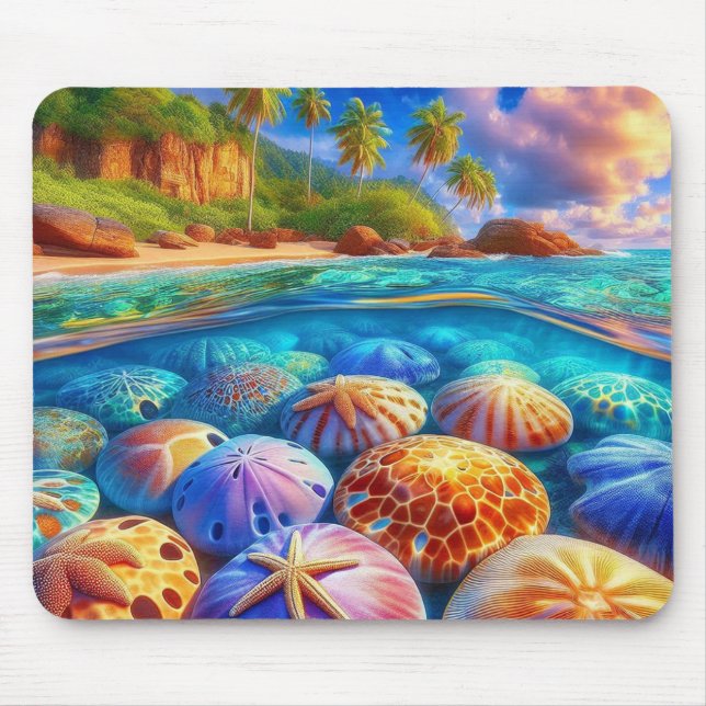 Tropical Tide Treasures Mouse Pad (Front)