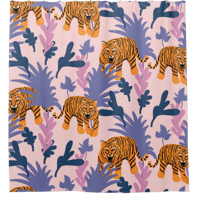 Tropical Tigers Jungle Vintage Pattern (Front)