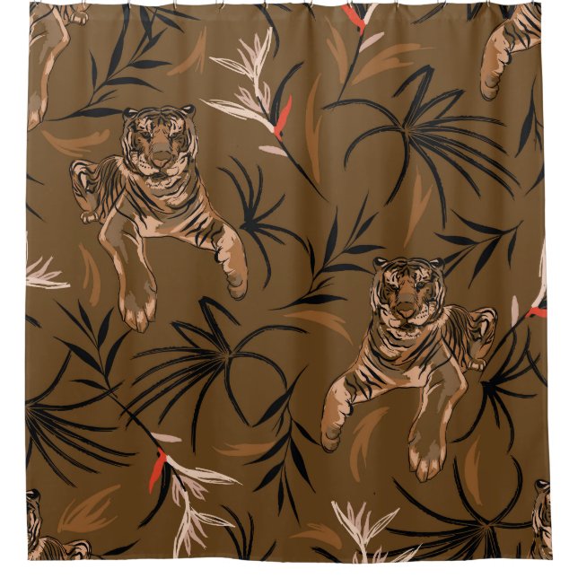 Tropical Tigers Paradise Flower Pattern (Front)