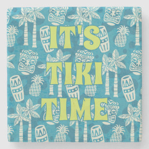 Tropical Tiki Bar Tiki Time Stone Coaster