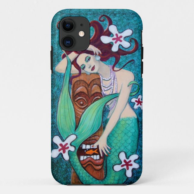 Tropical Tiki Mermaid iPhone 5 Case (Back)