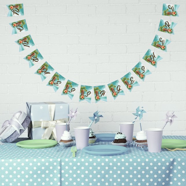 Tropical Tiki Party Bunting Flags (Creator Uploaded)