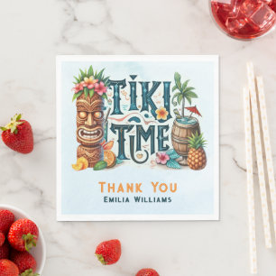 Tropical Tiki Party Wedding Luau Bridal Shower  Napkin