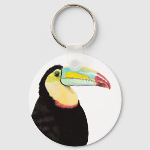 Tropical Toucan Bird Keychain