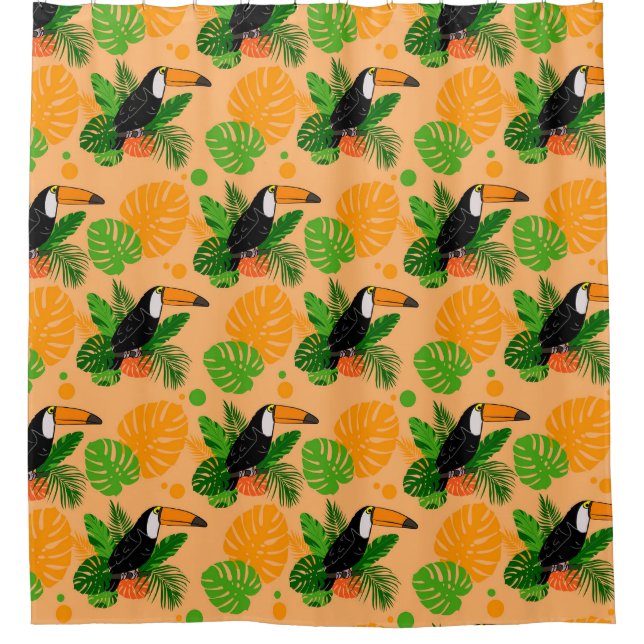 Tropical Toucan Bird Seamless Pattern (Front)
