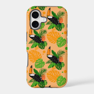 Tropical Toucan Bird Seamless Pattern