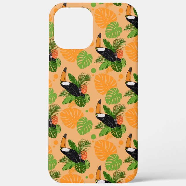 Tropical Toucan Bird Seamless Pattern Case-Mate iPhone Case (Back)