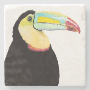 Tropical Toucan Bird Stone Coaster