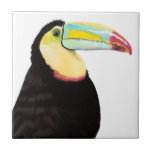 Tropical Toucan Bird Tile<br><div class="desc">Tropical Toucan Bird. Artist: Naomi McCavitt. Image ID: 145973Z.</div>