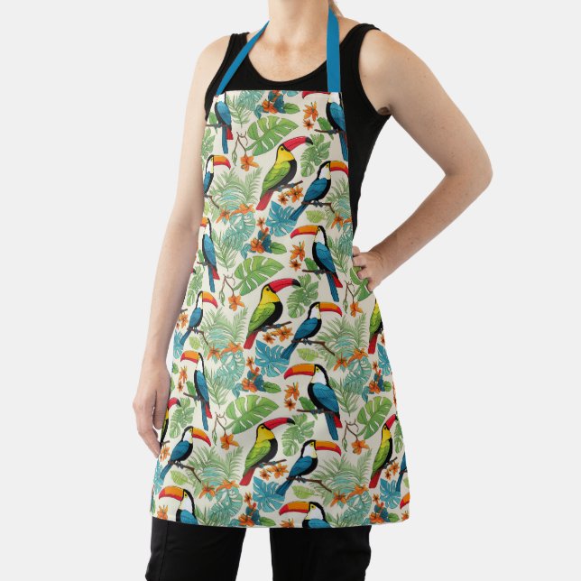 Tropical Toucan Canopy Apron (Insitu)