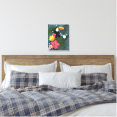 Tropical Toucan in the Wilderness Canvas Print (Insitu(Bedroom))