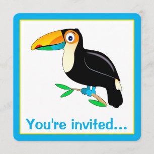 Tropical Toucan Party Invitation