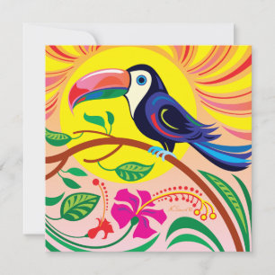 Tropical Toucan Sun Postcard