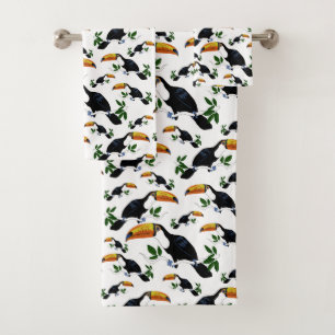 Tropical Toucans - Playful Jungle Bath Towel Set