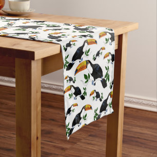 Tropical Toucans - Playful Jungle Long Table Runner