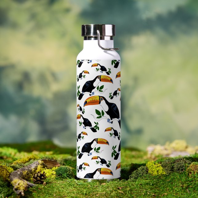 Tropical Toucans - Playful Jungle  Water Bottle (Outdoor (Rotated))