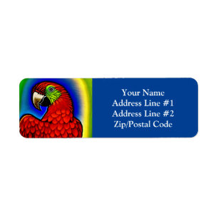 Tropical Treasure: Abstract Vibrant Parrot Artwork