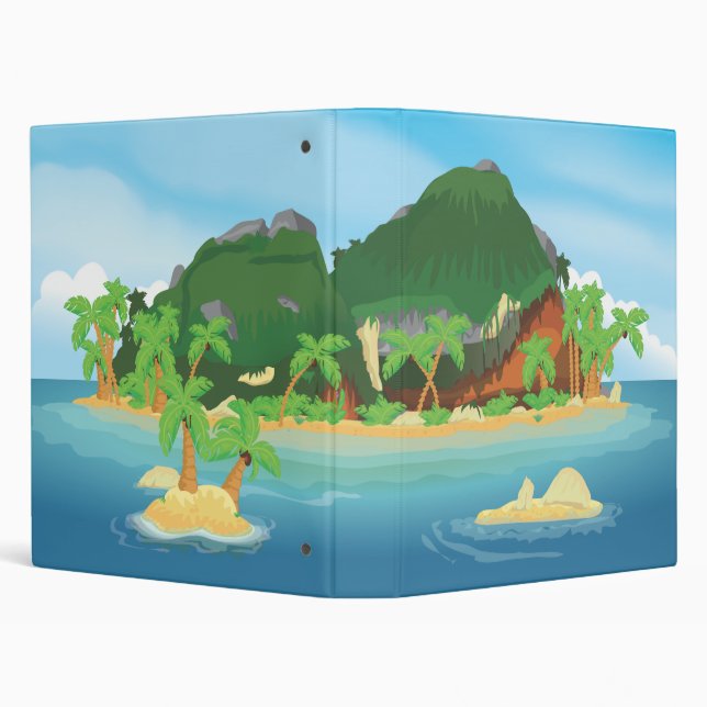 Tropical Treasure Island Binder (Background)