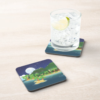 Tropical Treasure Island Coaster