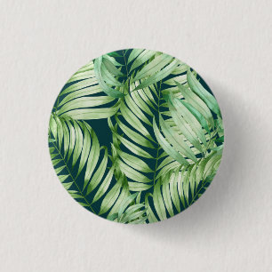 Tropical Tree Art 1 Inch Round Button