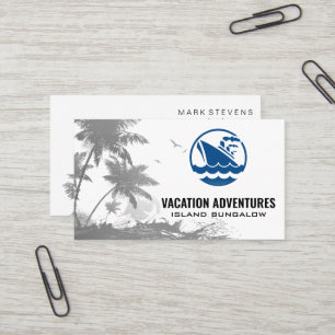 Tropical Trees   Cruise Ship Business Card