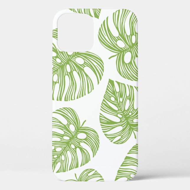Tropical trendy seamless pattern with exotic palm  Case-Mate iPhone case (Back)