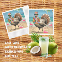Tropical Turkey Thanksgiving Paper