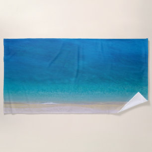 Tropical Turquoise Ocean Beach Towel