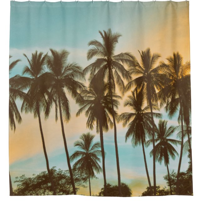 Tropical Twilight: Coconut Palm Silhouette (Front)