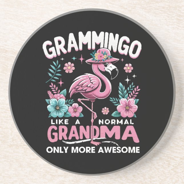 Tropical Twilight Flamingo Coaster (Front)