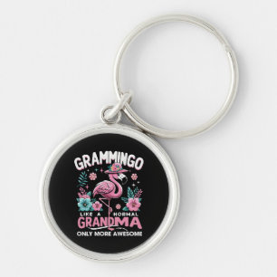 Tropical Twilight Flamingo Keychain
