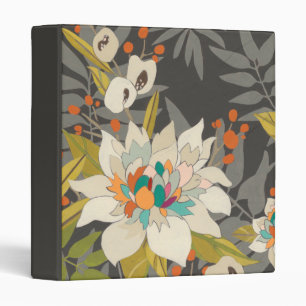 Tropical Twilight Flowers Binder
