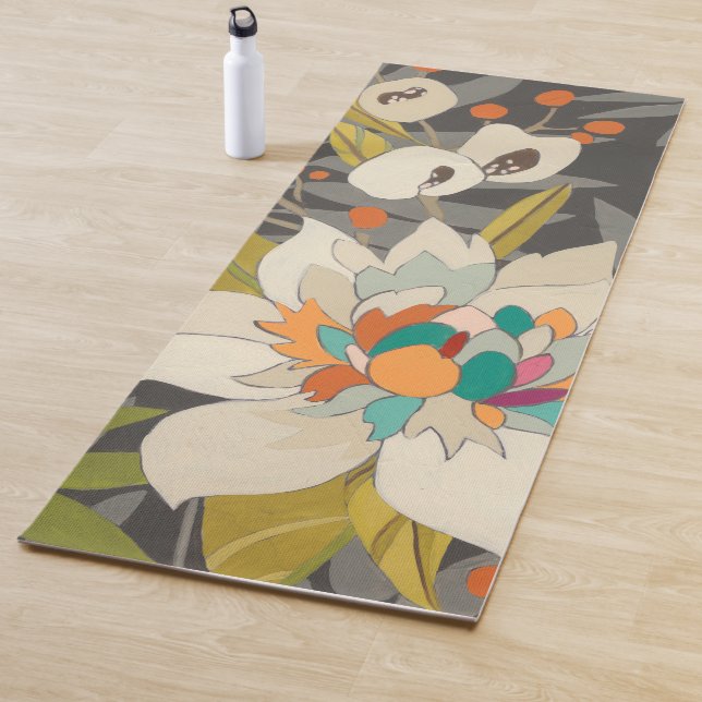 Tropical Twilight Flowers Yoga Mat (In Situ)