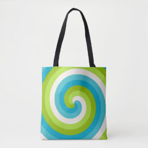 Tropical Twist Spiral Tote Bag