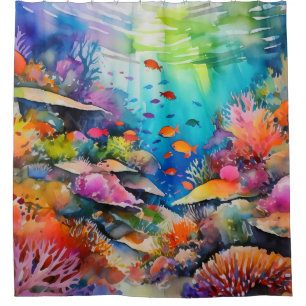 Tropical underwater reef art 