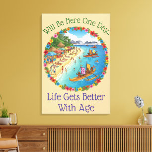 Tropical Vacation Dreams Canvas Print